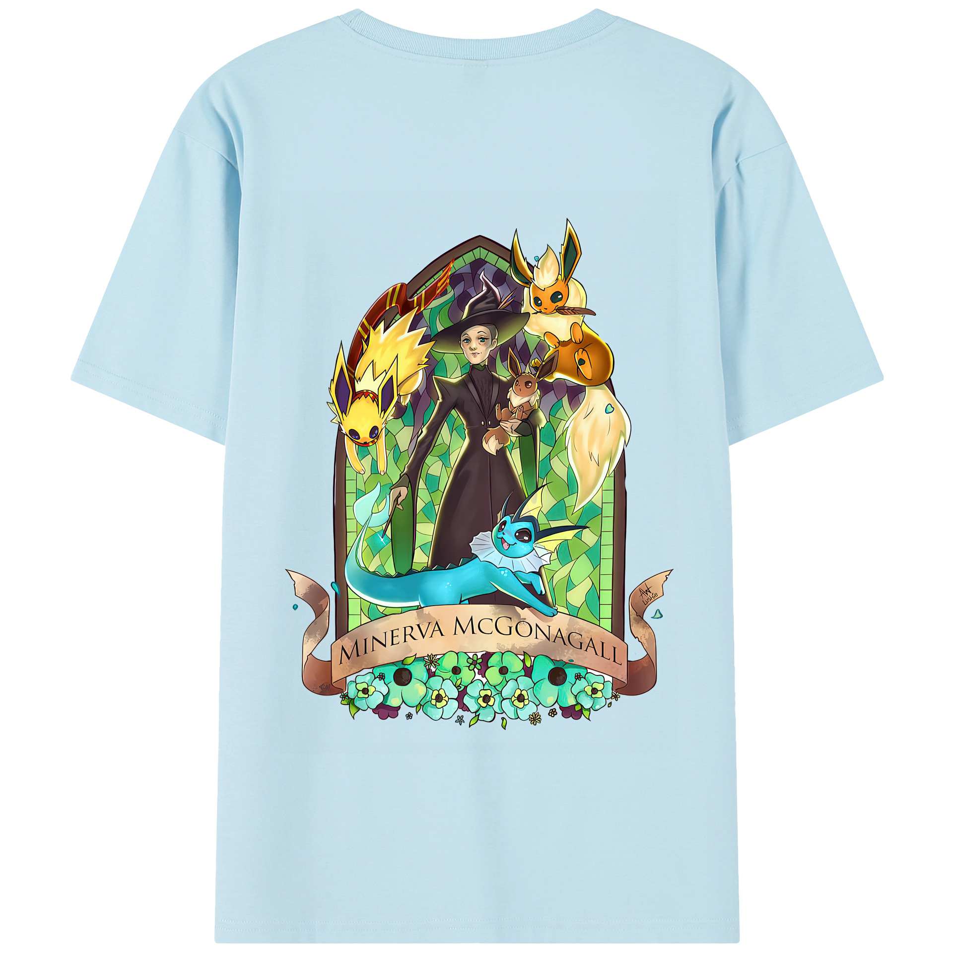 （画像用） Harry Potter ハリー・ポッターシリーズ 綿100％半袖Tシャツ（背面プリント）